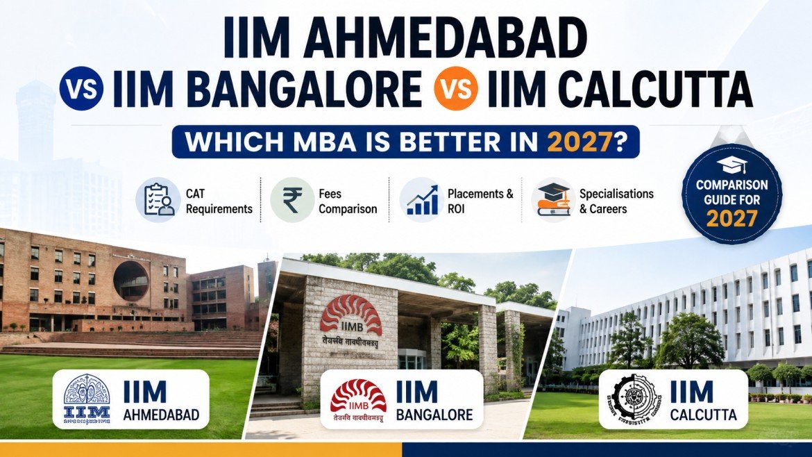 IIM Ahmedabad vs IIM Bangalore vs IIM Calcutta: Which MBA is Better in 2027?