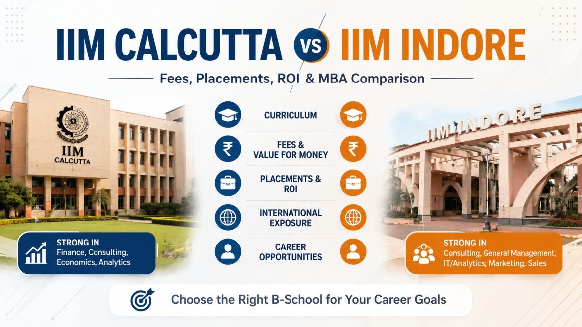 IIM Calcutta vs IIM Indore: Fees, Placements, Curriculum, ROI and Career Comparison