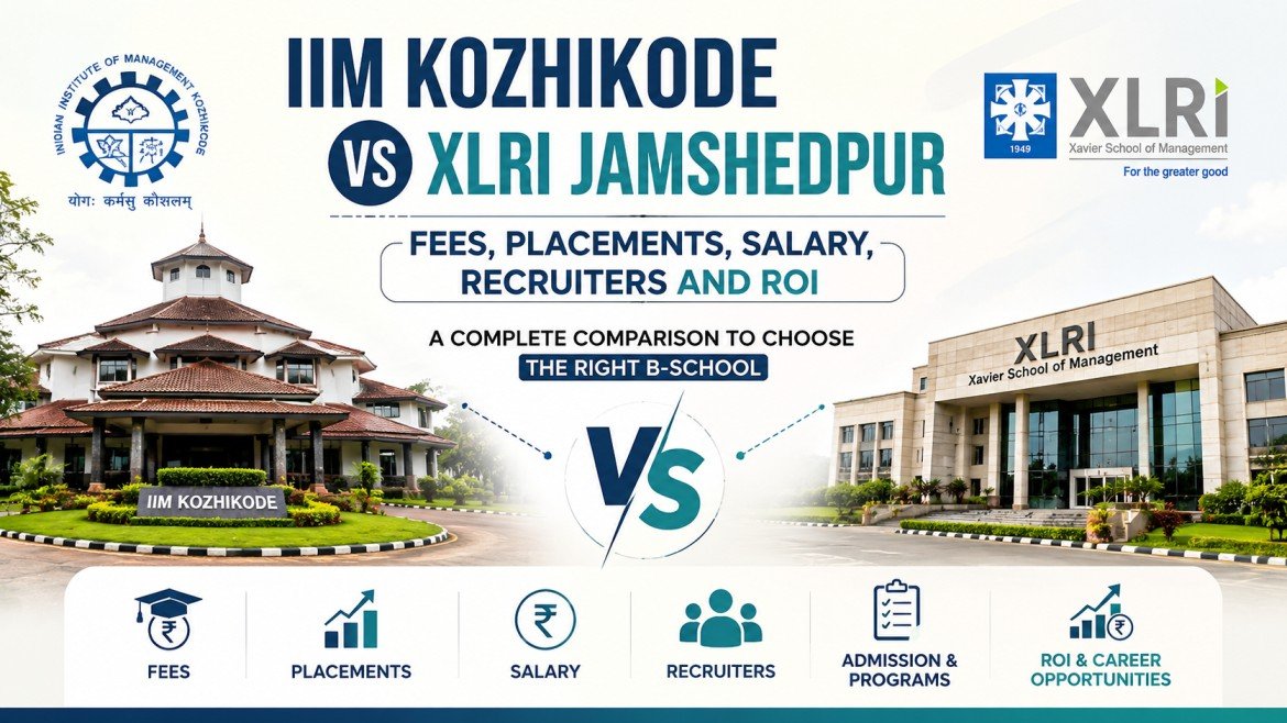 IIM Kozhikode vs XLRI Jamshedpur: Fees, Placements, Salary, Recruiters and ROI