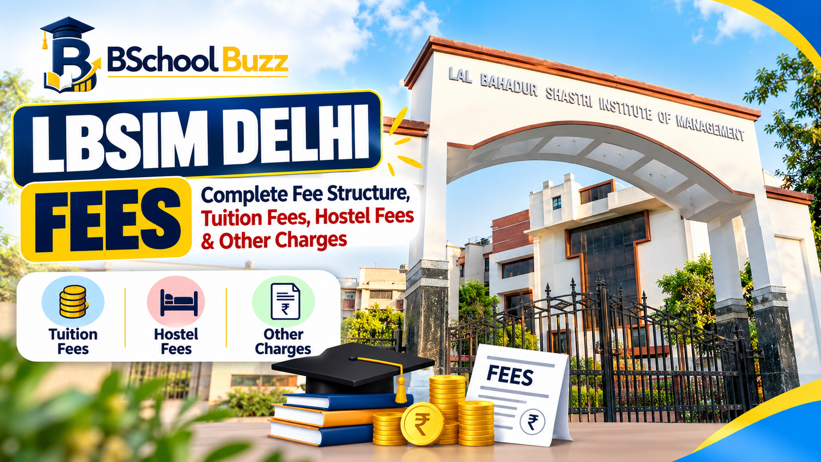 LBSIM Delhi Fees: Complete Fee Structure, Tuition Fees, Hostel Fees & Other Charges