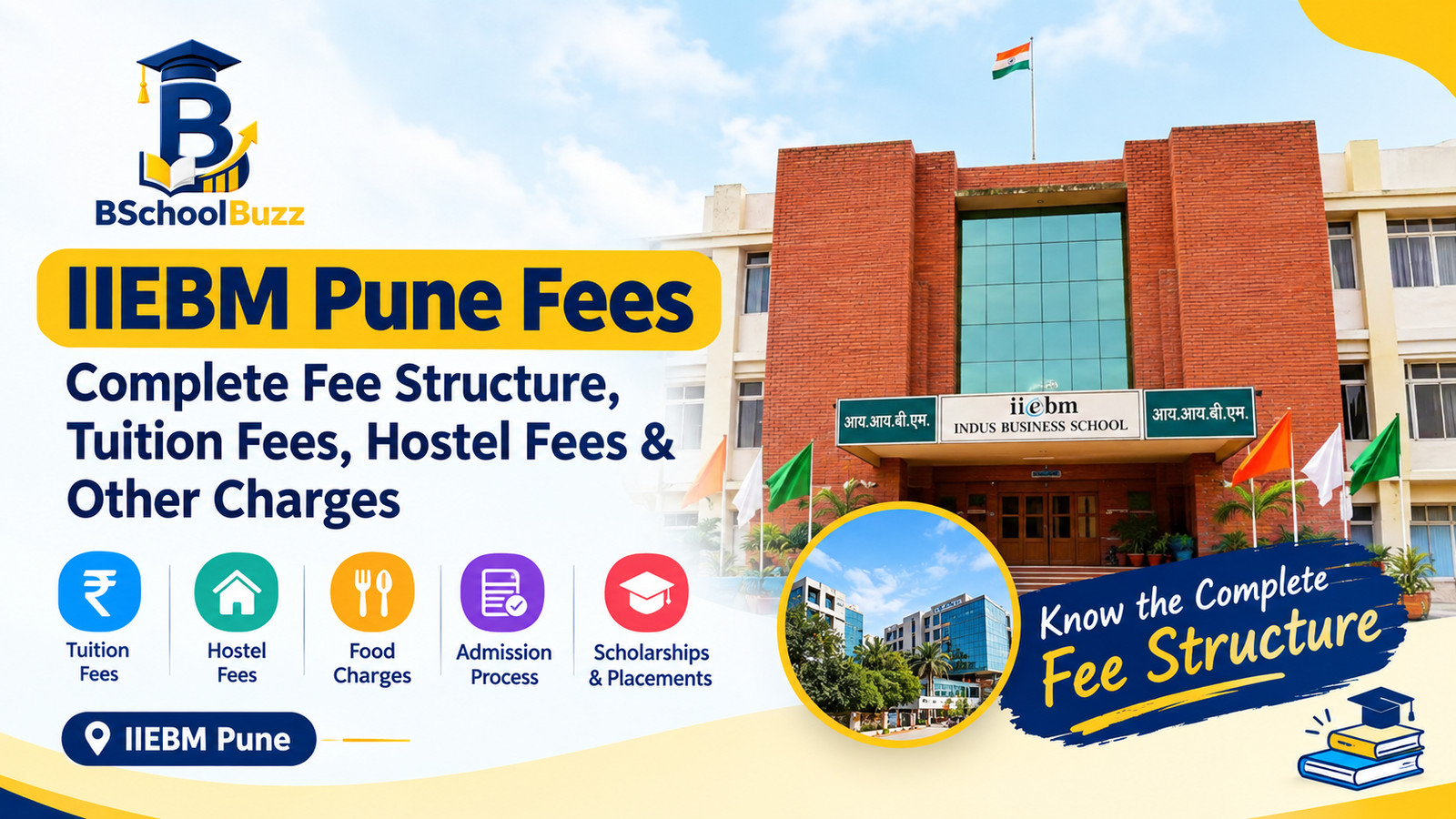 IIEBM Pune Fees: Complete Fee Structure, Tuition Fees, Hostel Fees & Other Charges