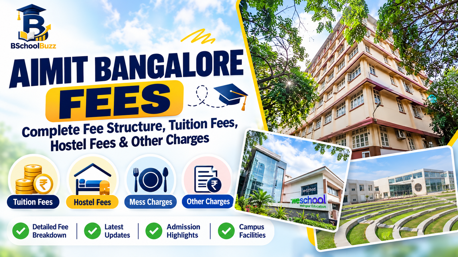 AIMIT Bangalore Fees: Complete Fee Structure, Tuition Fees, Hostel Fees & Other Charges