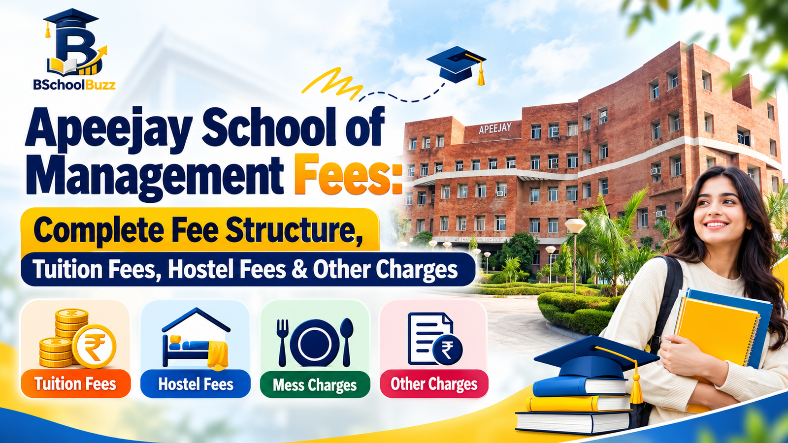 Apeejay School of Management Fees: Complete Fee Structure, Tuition Fees, Hostel Fees & Other Charges
