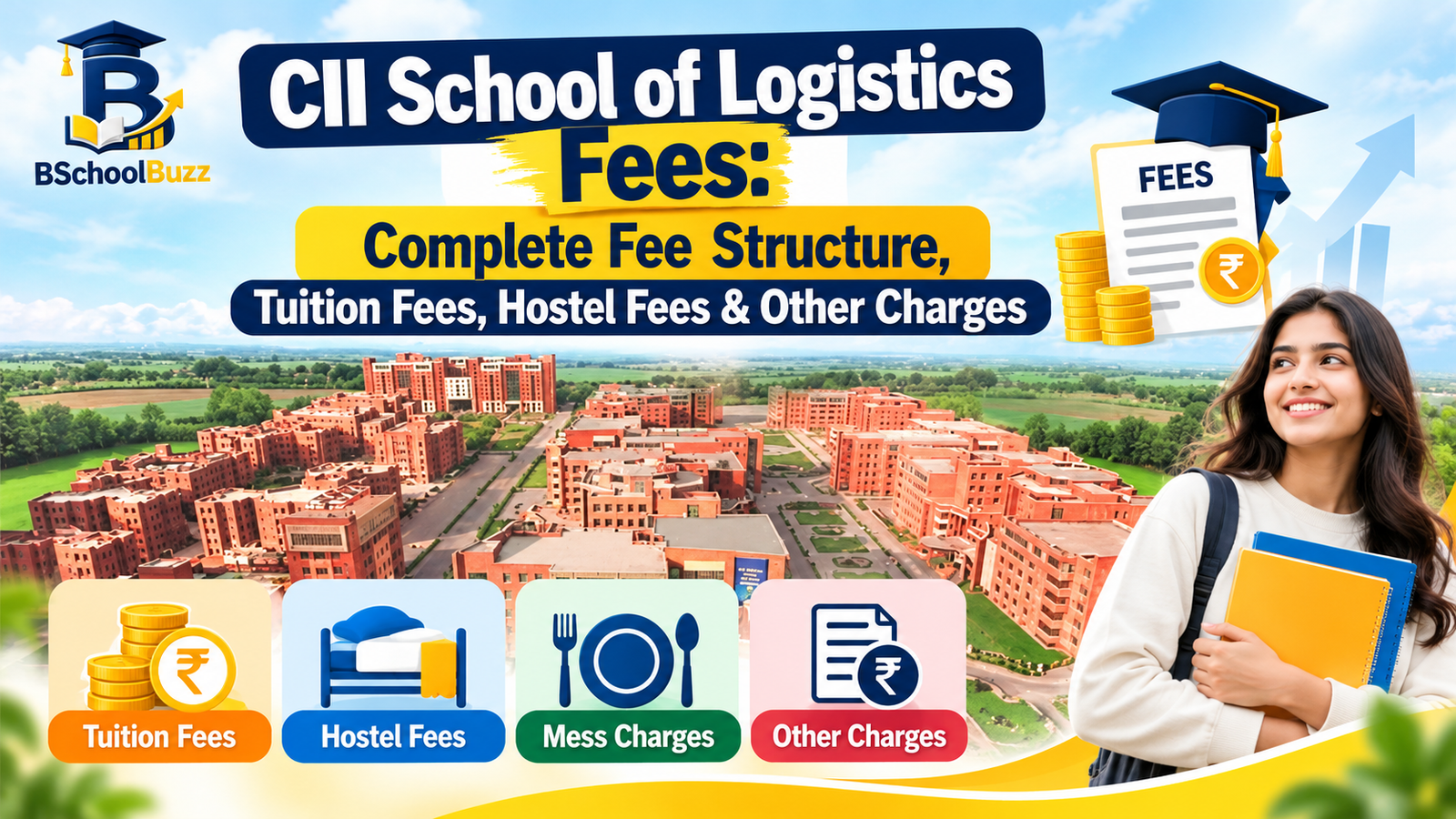 CII School of Logistics Fees: Complete Fee Structure, Tuition Fees, Hostel Fees & Other Charges