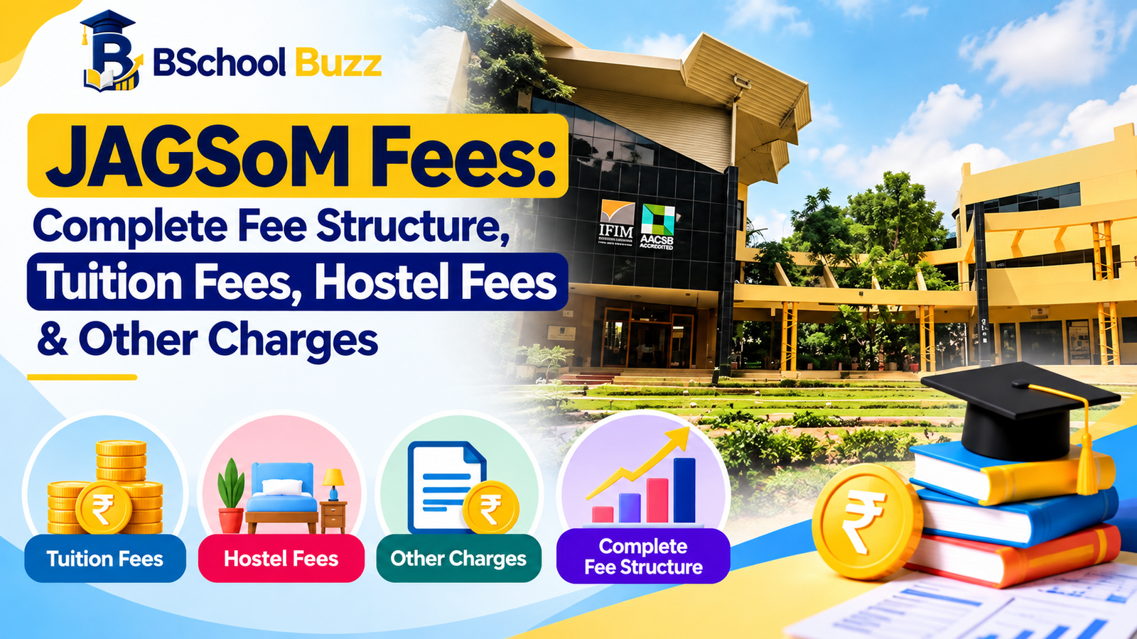 JAGSoM Fees: Complete Fee Structure, Tuition Fees, Hostel Fees & Other Charges